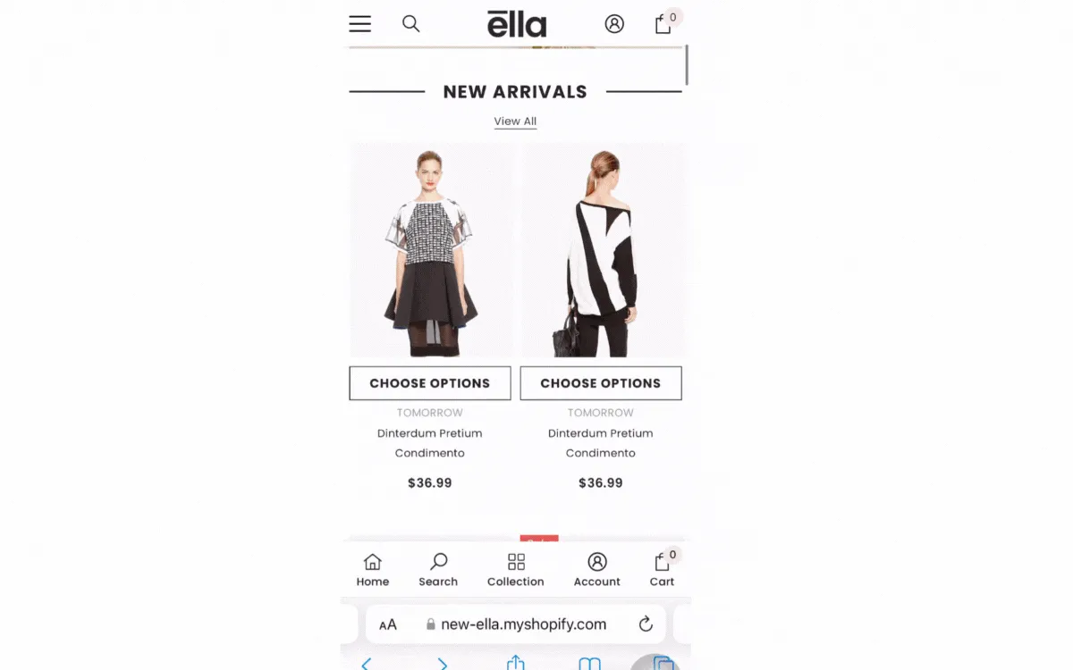 Mobile responsiveness (ella shopify theme)